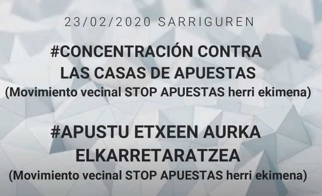 Movimiento vecinal STOP APUESTAS herri ekimena