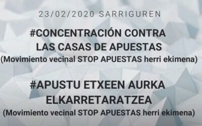 Movimiento vecinal STOP APUESTAS herri ekimena