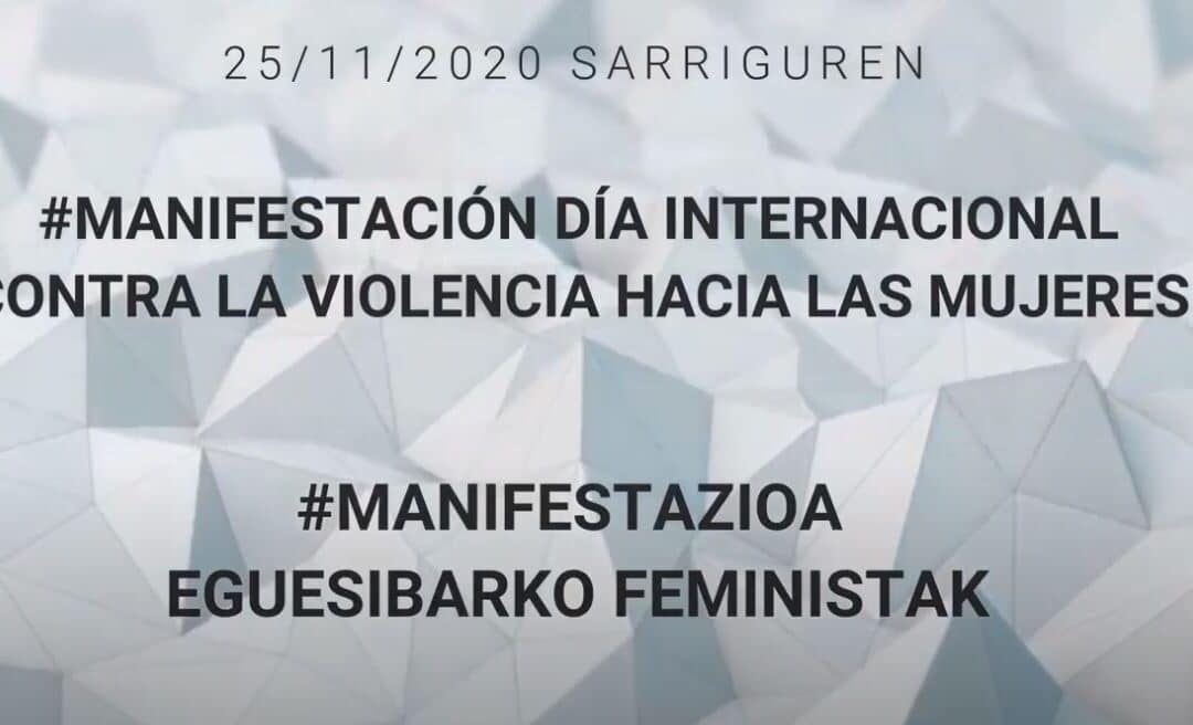 Valoración manifestación contra los malos tratos/Eguesibarko feministak